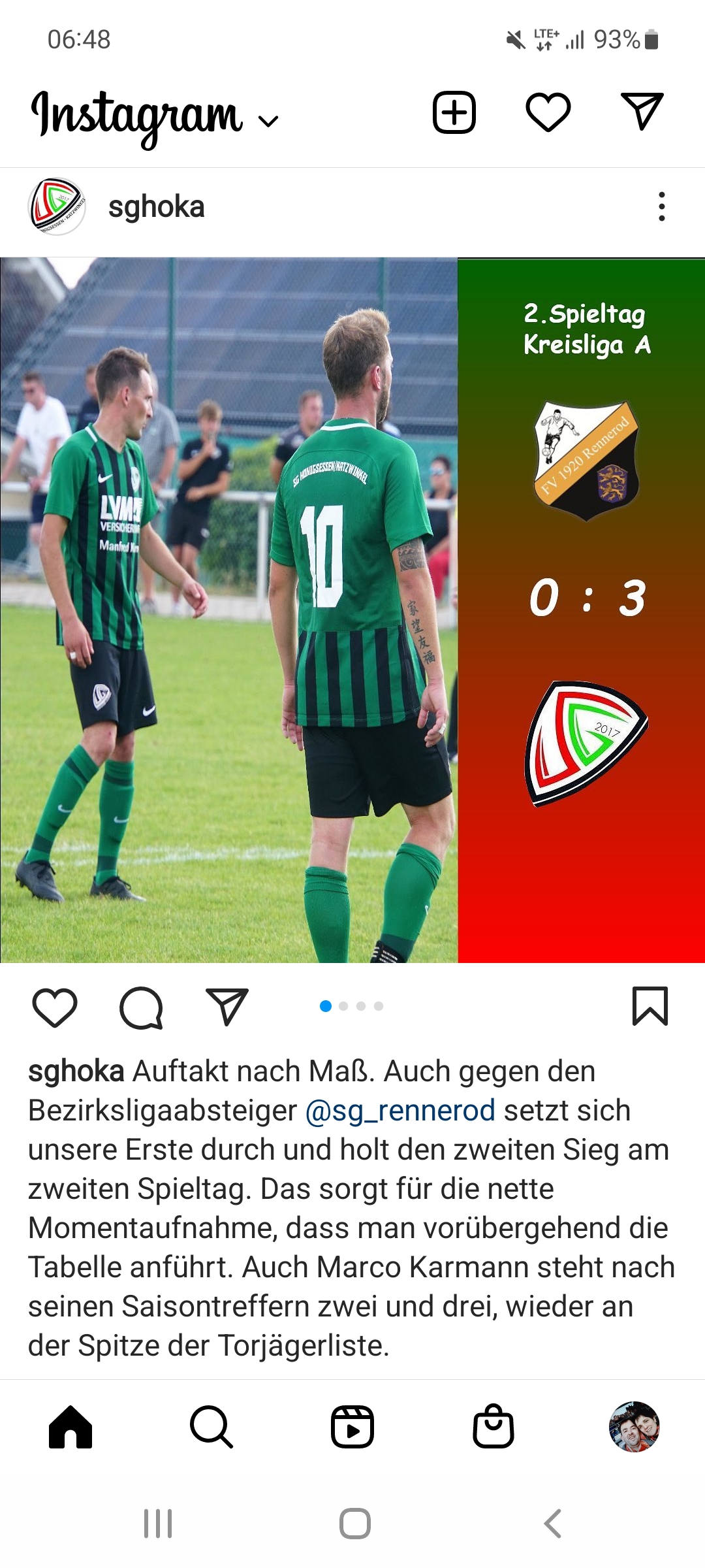 You are currently viewing Kreisliga A ! 3:0 Sieg bei der SG Rennerod !